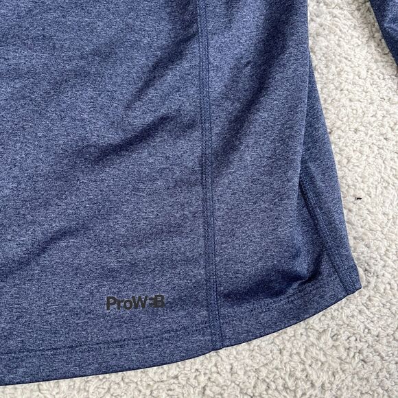 Spyder Active Performance Sweater Men XXL Dust Navy Heather Reflective - Picture 6 of 9